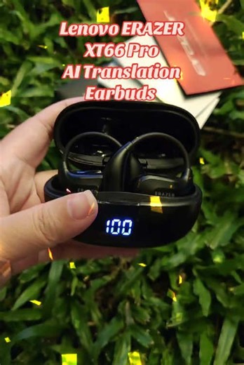 TWS TRANSLATOR AI Translation Headset ERAZER XT66 Pro #Lenovo #ERAZER #XT66Pro #earbuds #translate #fpy