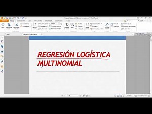 Regresión Logística Multinomial conceptos