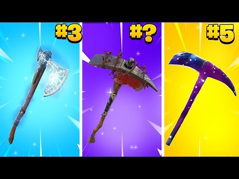 Les 25 PIOCHES les Plus RARES de Fortnite en 2022