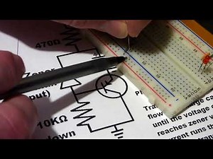 Step by step build of 2N2907 pnp transistor zener diode regulated 5V circuit waste little current