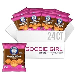 Goodie Girl, Mini Brown Sugar Cookie Snack Packs | Gluten Free, Peanut Free | 100 Calories (24 Pack)