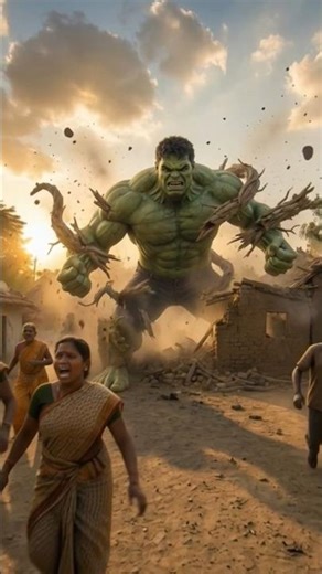 hulk vs groot #hulk #marvel #avengers #trending #funny #ai#edit #new