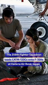 36K views · 1K reactions | Loading up the Lightning!  Airmen from the 356th Fighter Generation Squadron load CATM-120C training missiles onto F-35A Lightning II aircraft at Kadena Air Base, Japan, during an operational readiness exercise. | F-35 Lightning II Joint Program Office | Facebook