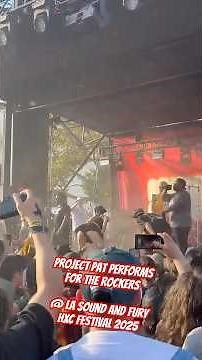 POV: Project Pat performs for the rockers at Sound and Fury fest 2025 #threesixmafia #losangeles #LA
