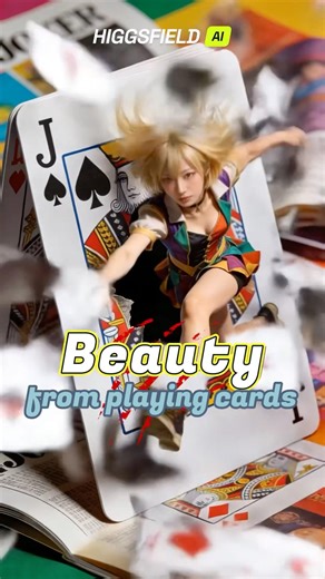 トランプカードのキャラが美しすぎる "A beauty emerging from playing cards"
