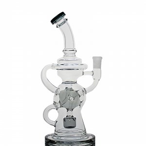 [Hot Item] Pipe Oil Rig Glass Pipe Colorful Glass Water Pipes Recycler and Percalator Pyrex Oil Burner Pipe and Beautiful Mouthpiece