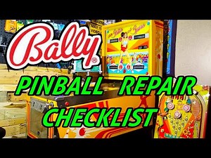 Bally Pinball Repair Guide: Pre-Power On Checklist. DO THIS FIRST!