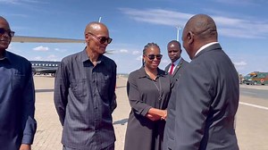 His Excellency President Cyril Ramaphosa concludes his Working Visit to Windhoek, Namibia, where he joined the Geingob family, the First Lady Madame Monica Geingos and other Heads of State and Government, to bid farewell to the President Hage Gottfried Geingob. http://shorturl.at/DWZ04 | The Presidency of the Republic of South Africa