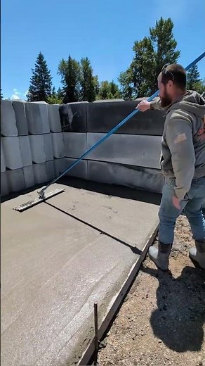 Running a Bull Float is Essential for Finishing Concrete