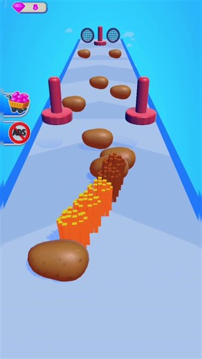 Potato Rush Gameplay 🎮🎯#shorts#potato#potatorush#gaming#games#gameplay#food#viralvideo#videogames