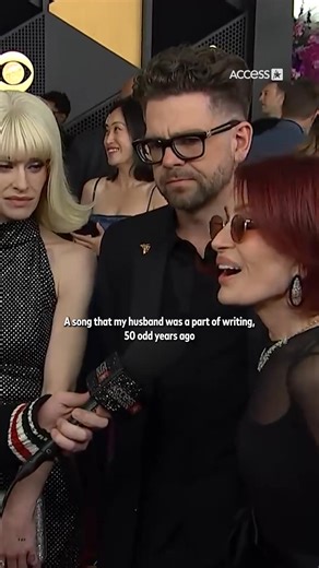 The Osbourne family is ‘supporting the legacy’ of #OzzyOsbourne. Kelly, Jack and #SharonOsbourne reacted to the late rock legend winning a posthumous Grammy award for 'Best Rock Performance.' | Access