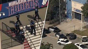 Large police presence at Hialeah Senior High School after apparent hoax gun call