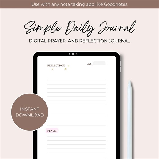 Christian Prayer Journal for Women: Scripture Study, Reflection (digital Download) - Etsy