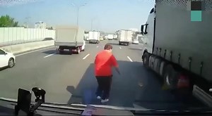8.7K views · 124 reactions | Truck driver spots tiny kitten on the highway, and saves him from certain death | USA Trucker Life | Facebook
