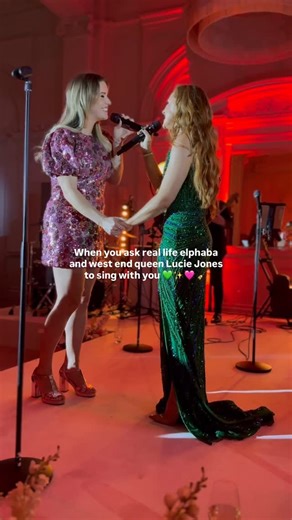 RED on Instagram: "i usually don’t post full length videos on here but you guys had to see how magical this performance was ✨ no rehearsal, just two girls lost in the moment 🥹 it was raw, imperfect and more beautiful than I imagined it would be 🫶🏻 Thank you @luciejones1 an untouchable voice and the sweetest soul to match 💕#forgood #wickedforgood #wicked #wickedthemusical @geproductionuk"