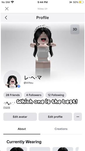 Avatar challenge 🌷 #roblox