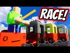 I RACED A BALDI CAR IN BRICK RIGS! | Multiplayer Brick Rigs Gameplay