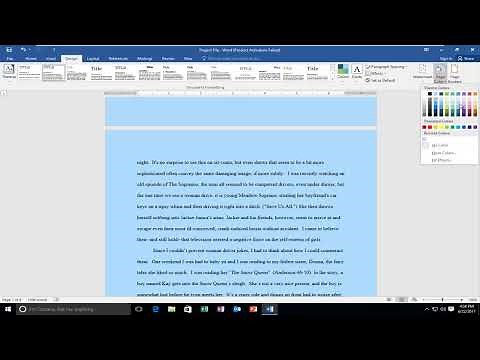 How To Change Page Color In Microsoft Word