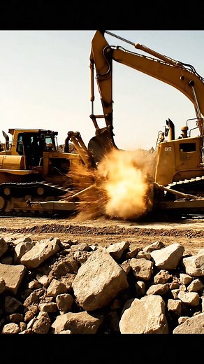 Biggest Showdown - Excavator vs Bulldozer - Heavy Machinery Battle in Mud #excavator #bulldozer #dozer #jcb #constructionlife #construction #fight #machinefight | Mud n Machine | Facebook