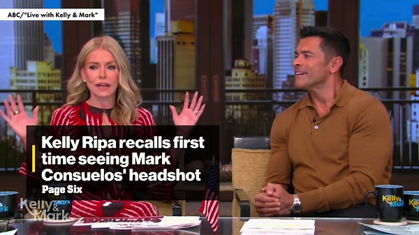 Kelly Ripa recalls first time seeing Mark Consuelos' headshot