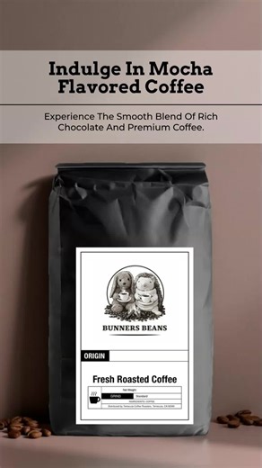 Savor the rich chocolate notes in our medium roast mocha coffee! ☕🍫 Crafted from specialty grade arabica beans, enjoy a unique flavor with every cup. Quality guaranteed! . . https://bunnersbeanscoffee.com/products/mocha bunnersbeans bunnersbeanscoffee CoffeeBeans FreshRoasted SpecialtyCoffee CraftCoffee CoffeeLovers