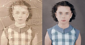 Timelapse: Restoring and Colorizing an Old Damaged Photo