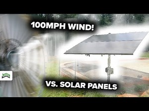 100MPH Wind Test vs Solar Panels – Real World Stress Test!