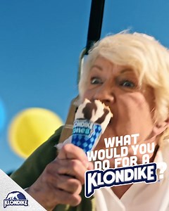 Get your hands on the crunchy, creamy, Klondike-y Cone. The cone with the saucy core you’d do anything for. #4aKLONDIKE. | Klondike