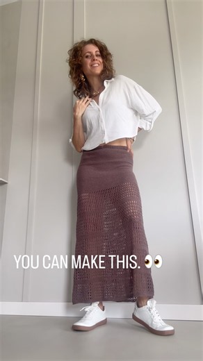 Crochet Maxi Skirt Tutorial 🤎 | You Can Make This!