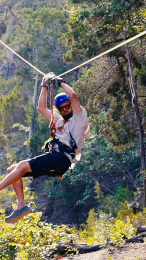 Elevate your adventure game with our heart-pounding zipline experience! 🌟 Feel the rush as you zip through breathtaking views and make memories that soar above the rest. Book your thrill today! 🚀 | Lake Travis Zipline Adventures