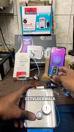 Electronic Lock WiFi Power Supply with remote rfid control #wifidoorlock #videodoorphonehikvision