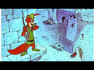 Walt Disney Robin Hood (1973) Escaping From The Castle