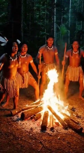 Lissa Tribe Victory Fire Dance 🔥🗡️ | Amazon Forest | Forest Survival Challenge