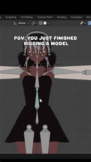 🥴 #3d #blender #vtuber #3dvtuber