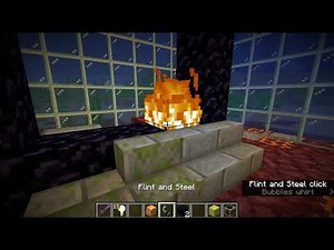 Minecraft voyages: underwater nether portal, chaotic & claustrophobic nether
