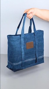 DIY Zipper Denim Tote Bag! | Miarti 👋🧵