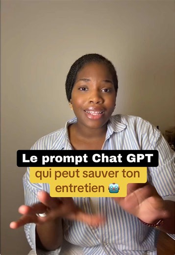 Commente “PROMPT” et je t’envoie le prompt complet.#ia #chatgpt #job #entretien #job