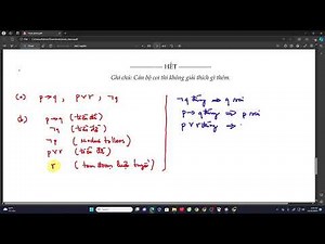 CHỮA ĐỀ TOÁN RỜI RẠC