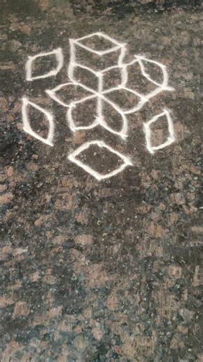 Beautiful Muggu Design ✨ | Simple Daily Pattern | Amma Tho Nenu Vlogs | #yt #rangoli #muggulu #fyp