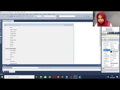 Cara membuat Projek Form DATA DIRI MAHASISWA menggunakan aplikasi Microsoft Visual Studio 2010