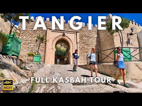 TANGIER Morocco Walking Tour 4K HDR – Unforgettable FULL Kasbah & Medina TOUR