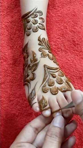 Simple Arabic mehedi Design #mehndi #henna #dubai #style #fashion #song #mehandi #farheenscreation