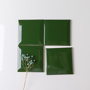 [Hot Item] New Decorative Indoor Design Black Green Ceramic Wall Subway Tile