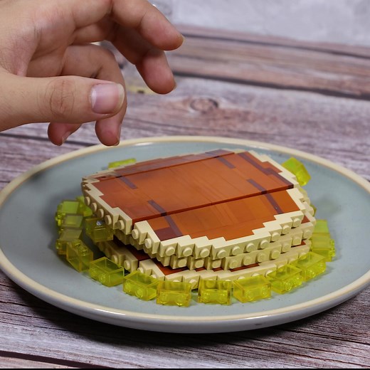 CUTEST BREAKFAST EVER!!! #lego #legos #legotiktok #legostopmotion #stopmotion #legofood #legocooking #asmr #satisfying #fypシ #foodchallenge