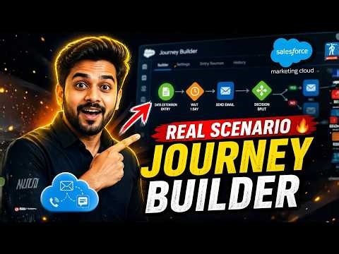 Salesforce Journey Builder Real Scenario 🔥 | SFMC Step-by-Step Customer Journey (Hands-on Use Case)