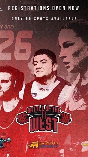 Breakthrough Powerlifting on Instagram: "**APL Battle of the West 2** Last year Battle of the West was a hit — and it’s already tracking to sell out again. Compete at the best facility in Sydney. This is your chance to qualify for Nationals! This is your moment Link is in our bio. @train_ugly_fitness @aplpowerlifting @thirds.co @babylon_security @loanlifters.co"
