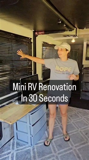 2.9K views · 88 reactions | This mini renovation of the toy hauler really made a difference for us. The blinds had to go, they were broken, made a lot of noise, and were not easy to clean. Now, we are loving this space and it is more functional for us. #rvrenovation #toyhauler #rv #renovation #fifthwheel | Interstate Ingrams | Facebook