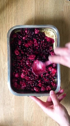 Recette de crumble aux fruits rouges surgelés