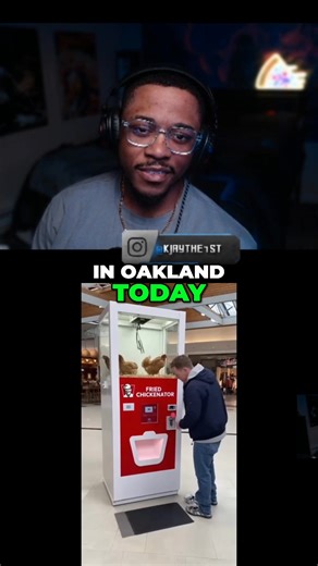 1.4K views | Ever seen a KFC vending machine that dispenses fried chicken? This video unveils the Fried Chickenator! Plus, the reactions to pickles are priceless. Get ready for some tasty and tangy fun! #KFC #FriedChicken #VendingMachine #Pickles #FoodReactions | Itzjustkevbro | Facebook