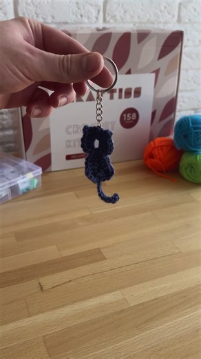 DIY Crochet Cat Keychain Tutorial in 10 Minutes